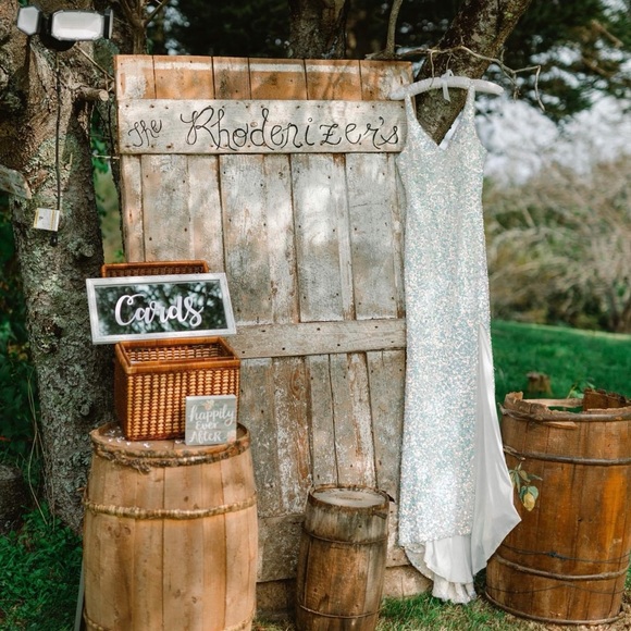 Liquid Crystal Sequins Wedding Gown Dress Tiffany Designs - Picture 4 of 14